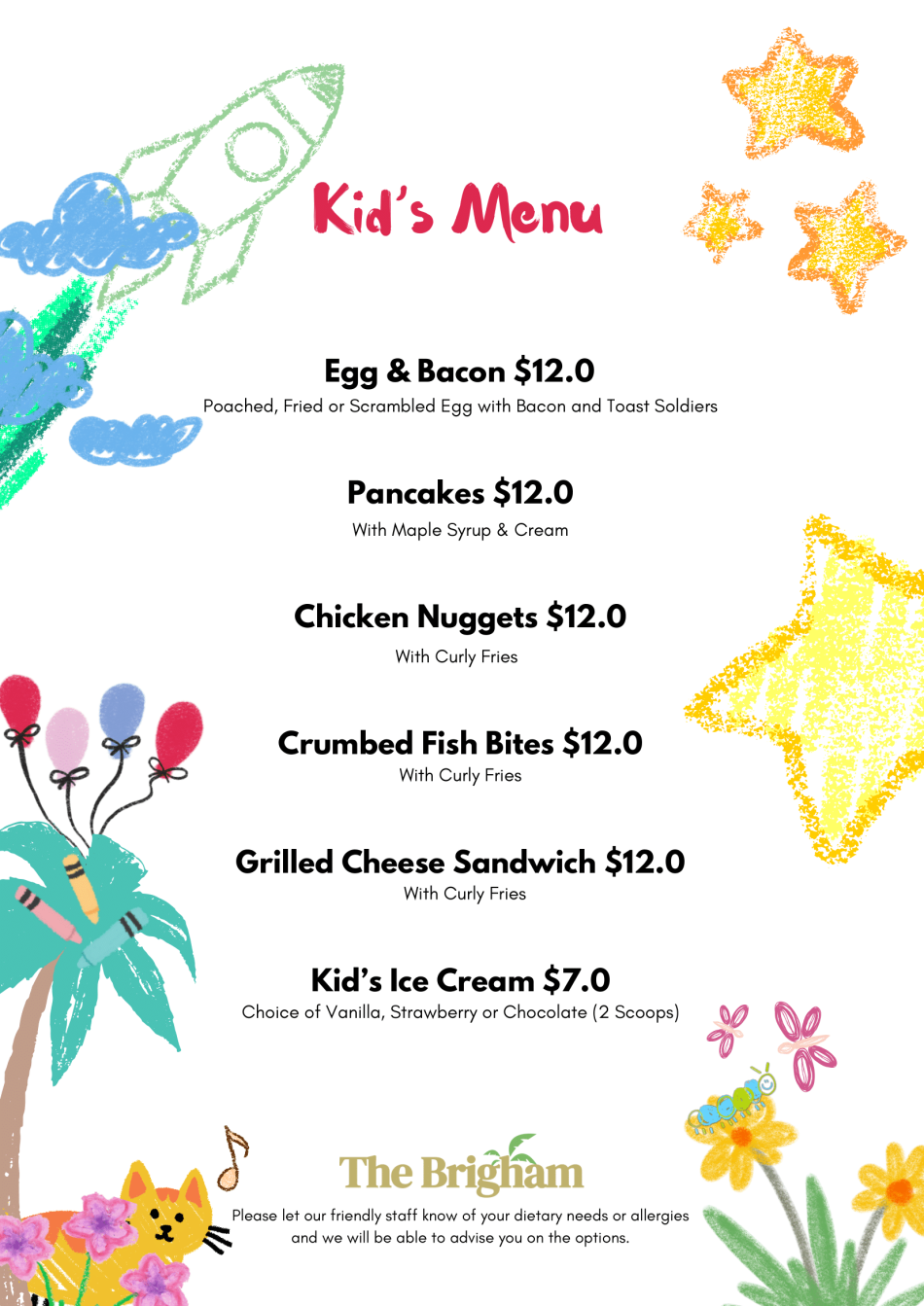 Kids Menu