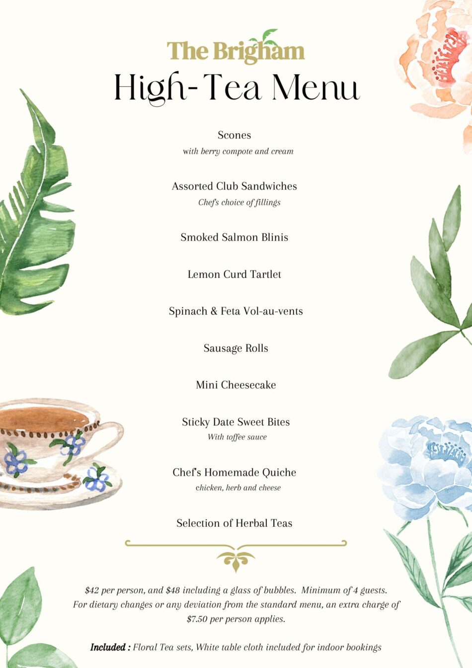 High-Tea Menu